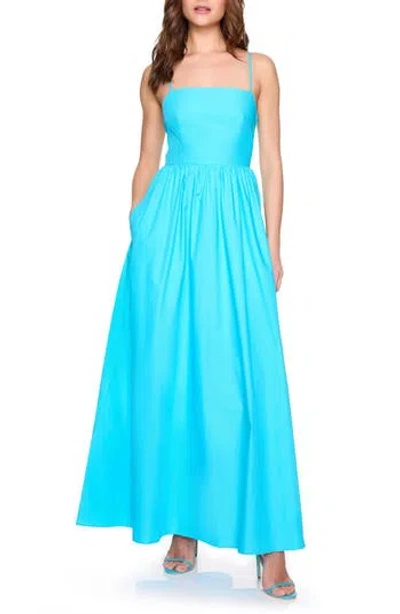 Susana Monaco Poplin Maxi Dress In Surf