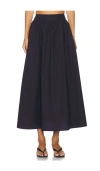 Susana Monaco Poplin Midi Skirt In Animal Print