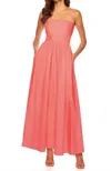 Susana Monaco Poplin Open Back Dress In Knockout Pink In Multi
