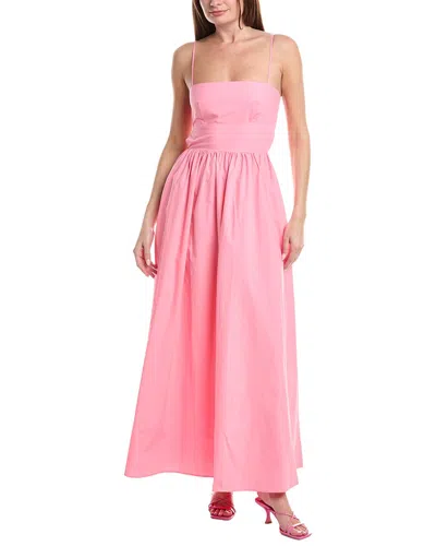 Susana Monaco Poplin Open Back Maxi Dress In Multi