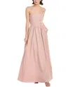Susana Monaco Poplin Open Back Maxi Dress In Pink