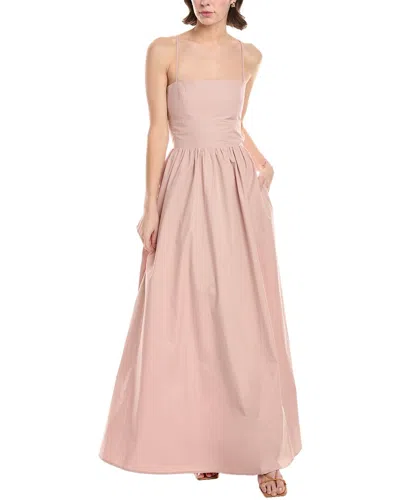 SUSANA MONACO SUSANA MONACO POPLIN OPEN BACK MAXI DRESS