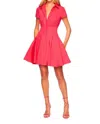 Susana Monaco Poplin Shirt Dress In Framboise In Pink
