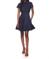 Susana Monaco Poplin Shirt Dress In Midnight In Multi