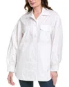 Susana Monaco Poplin Shirt Jacket In White