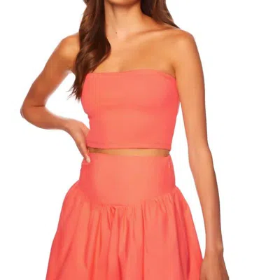 Susana Monaco Poplin Skirt In Orange
