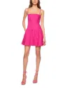 Susana Monaco Cotton Poplin Mini Sundress In Fuschia