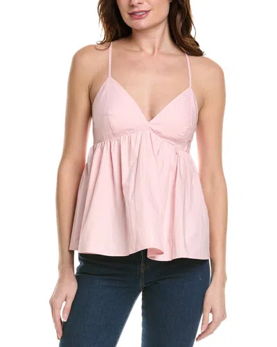Susana Monaco Poplin String Top In Pink