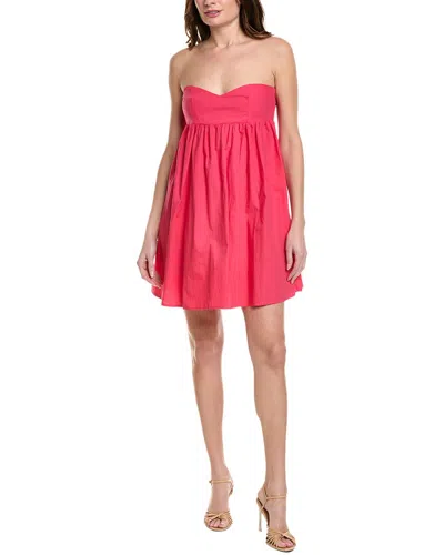 Susana Monaco Poplin Tube Flared Mini Dress In Multi
