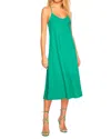 Susana Monaco Racer Back Tank Midi Dress In Nettle In Multi