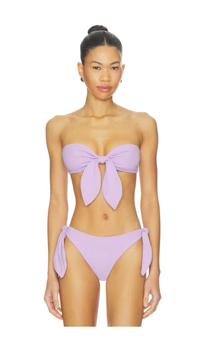 Susana Monaco Removable Tie Bandeau In Purple