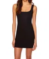 Susana Monaco Stretch Tank Flared Mini Dress In Black