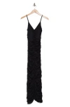 Susana Monaco Ruched Body-con Maxi Dress In Black