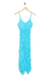 Susana Monaco Ruched Body-con Maxi Dress In St Bart