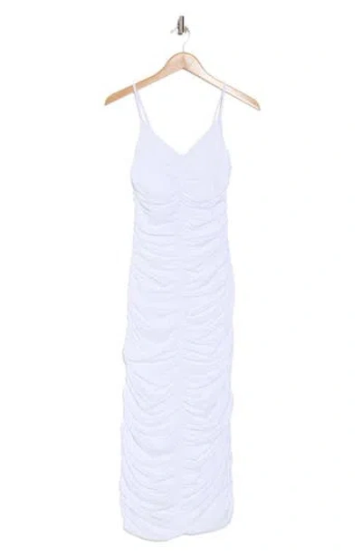 Susana Monaco Ruched Body-con Maxi Dress In White