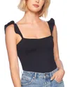 Susana Monaco Women's Flutter-strap Tank Top In Black