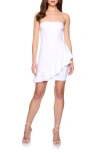 Susana Monaco Ruffle Tube Dress In White