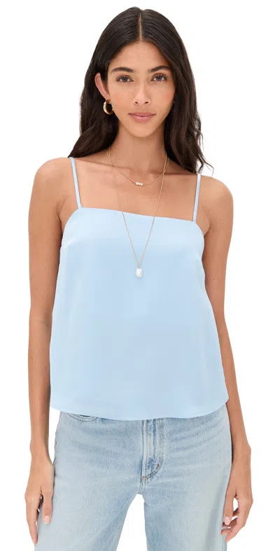 Susana Monaco Satin Cami Top Poolside In Blue