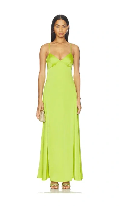 Susana Monaco Kleid Satin Slip In Green