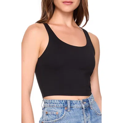 Susana Monaco Scoop Neck Tank In Black