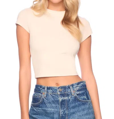 Susana Monaco Short Sleeve T-shirt In Blanched Almond In Neutral