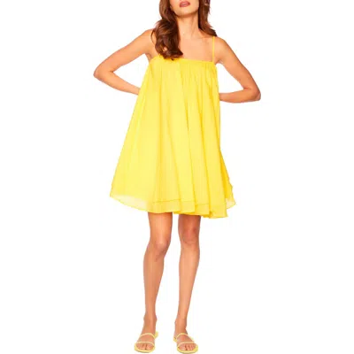 Susana Monaco Sleeveless Babydoll Dress In Zest