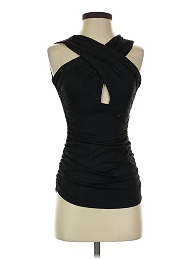 Pre-owned Susana Monaco Sleeveless Blouse In Black
