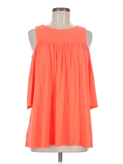 Pre-owned Susana Monaco Sleeveless Blouse In Orange