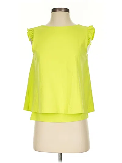 Pre-owned Susana Monaco Sleeveless Blouse In Yellow