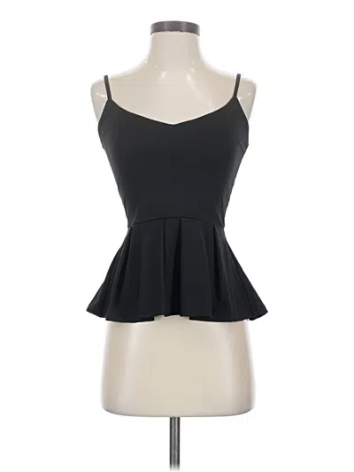 Pre-owned Susana Monaco Sleeveless Top Black Sweetheart Neckline Tops