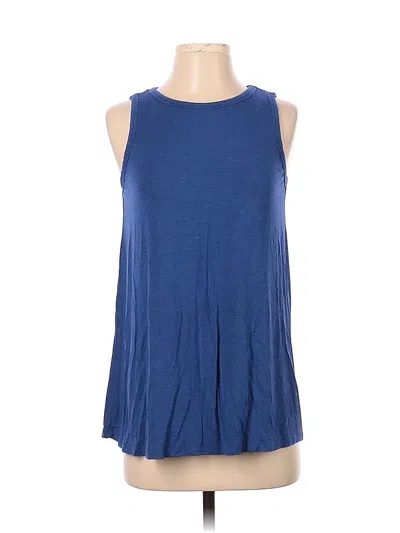 Pre-owned Susana Monaco Sleeveless Top Blue Halter Neckline Tops
