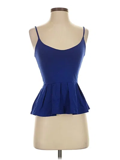 Pre-owned Susana Monaco Sleeveless Top Blue Sweetheart Neckline Tops