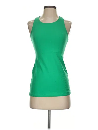 Pre-owned Susana Monaco Sleeveless Top Green Halter Neckline Tops