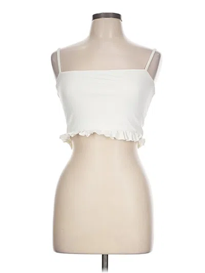 Pre-owned Susana Monaco Sleeveless Top Ivory Strapless Neckline Tops