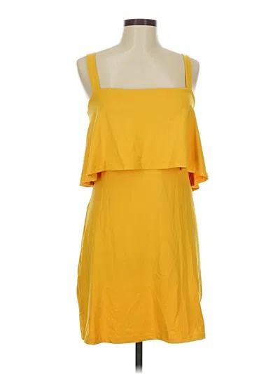 Pre-owned Susana Monaco Sleeveless Top Yellow Halter Neckline Tops