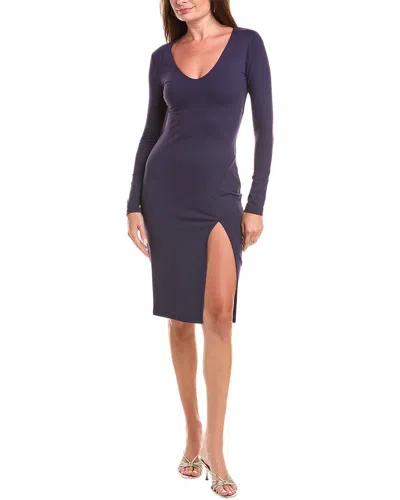 Susana Monaco Slit Front Dress In Blue