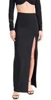 Susana Monaco Slit Front Skirt 42 Black