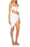Susana Monaco Solid Cover-up Sarong In White