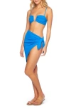 Susana Monaco Solid Cover-up Sarong In Cobalt