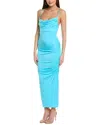 Susana Monaco Solid Cowl String Midi Dress