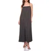 Susana Monaco Spaghetti Strap Jersey Maxi Dress In Gray
