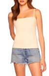 Susana Monaco String Strap Tank Top In Belgian Creme
