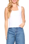 Susana Monaco Square Neck Tank In White