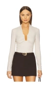 Susana Monaco Langarm-oberteil In Beige