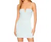 Susana Monaco Square Wire String Mini Dress In Breathe In Brown