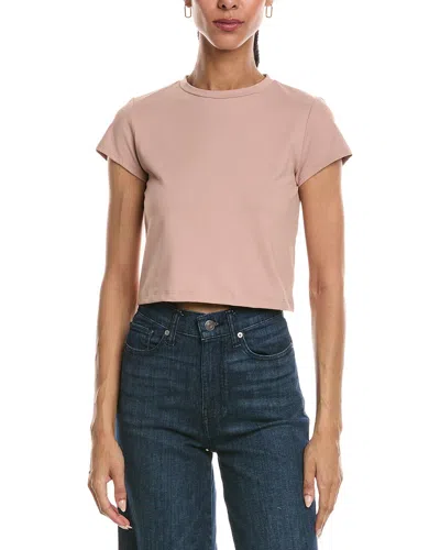 Susana Monaco Straight Short Sleeve Shirt In Brown