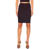 Susana Monaco Straight Stretch Knit Skirt In Blue