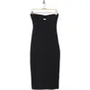 Susana Monaco Strapless Cutout Body-con Dress In Black