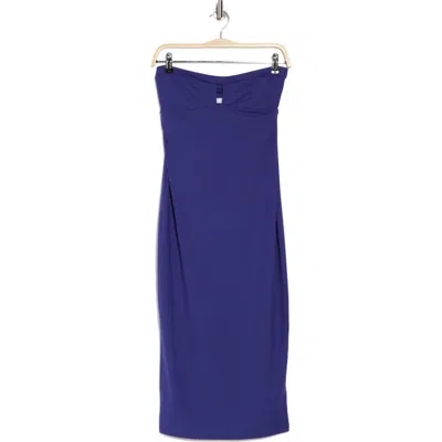 Susana Monaco Strapless Cutout Body-con Dress In Glacier