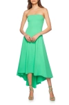 Susana Monaco Strapless High/low Dress In Zing